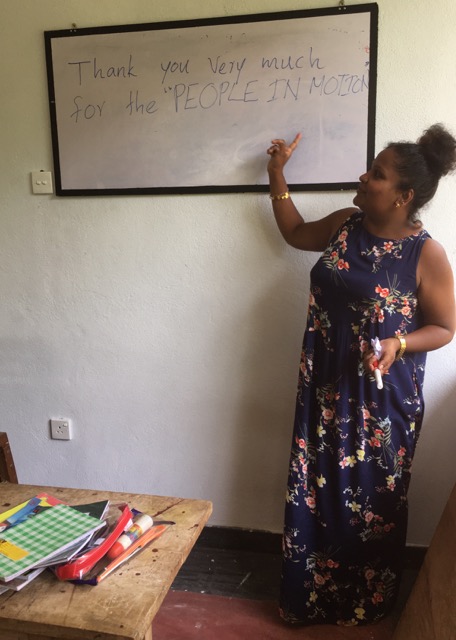 Lehrerin Englischklasse Beata